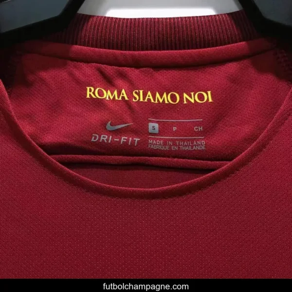 Retro 17_18 Roma Home Soccer Jersey - Image 2