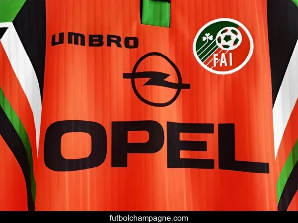 Retro 1997 Ireland Away Orange Jersey - Image 2
