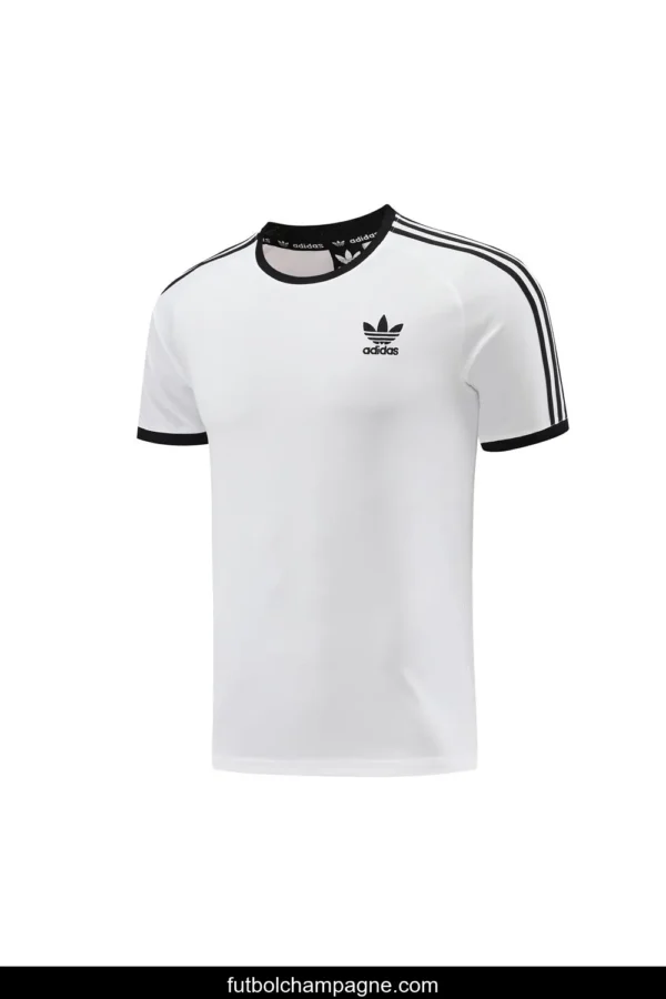 24_25 Adidas Original White Short Sleeve Jersey+Shorts - Image 2