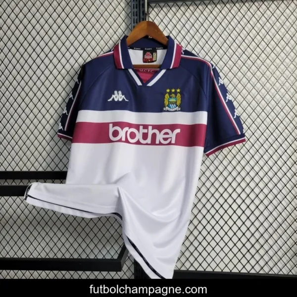 Retro 1997-98 Manchester City Away Jersey - Image 2