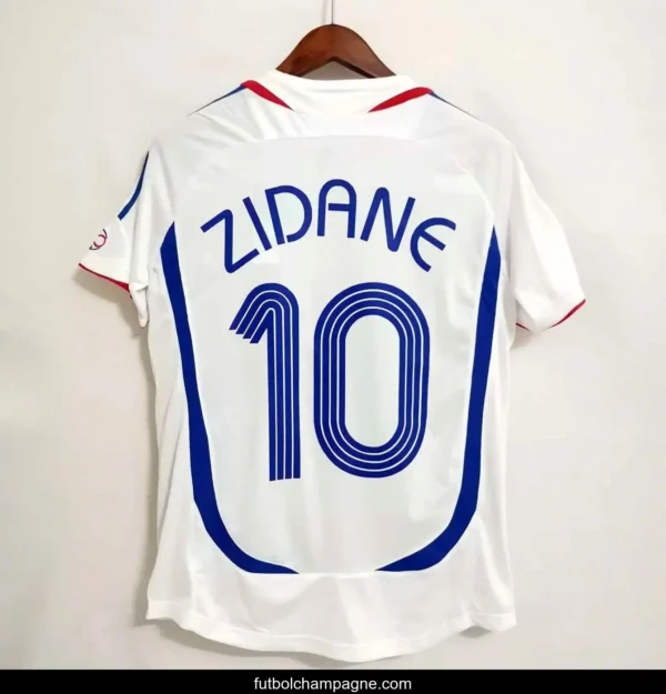 Retro 2006 France Away Soccer Jersey With 06 World Cup Patch - Image 2