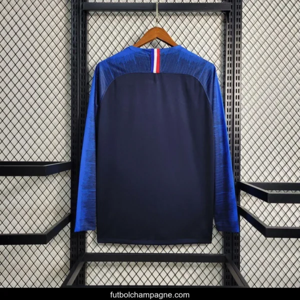 Retro 2018 France Home Long Sleeve Jersey - Image 2