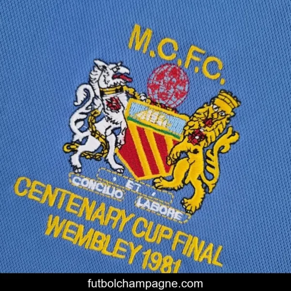 Retro Manchester City 81_82 Home Soccer Jersey - Image 2