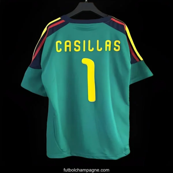 Retro 2010 Spain Green Goalkeeper Jersey - Image 2