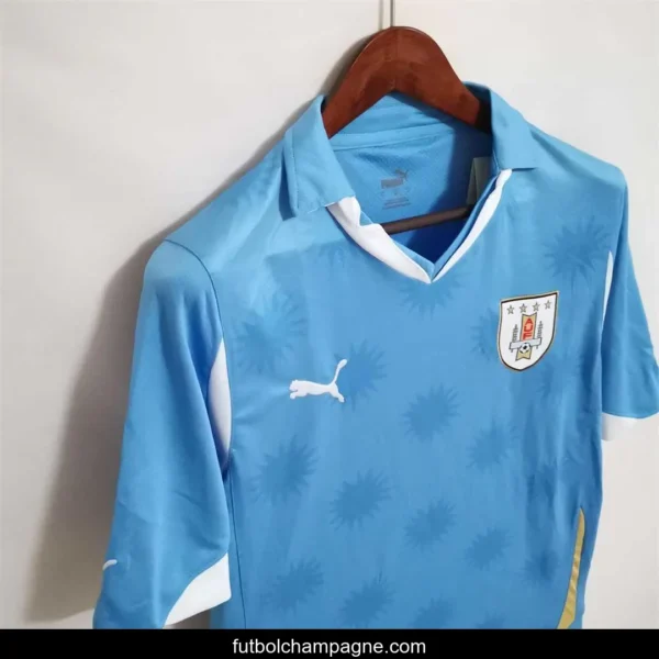 Retro 2010 Uruguay Home Soccer Jersey - Image 2