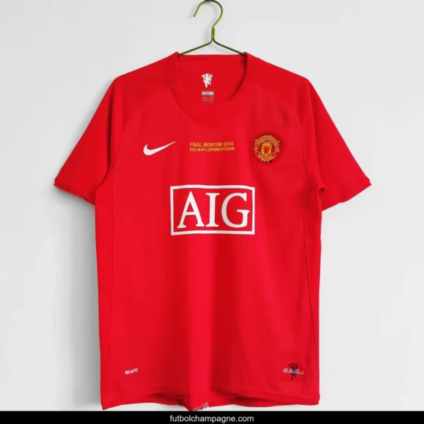 Retro Kids 07_08 Manchester United Home Jersey - Image 2