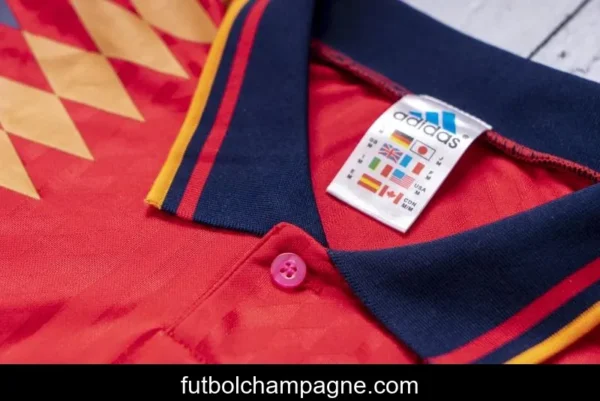 Retro 1994 Spain Home Soccer Jersey - Image 2