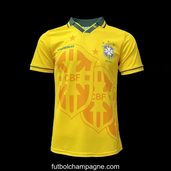 Retro 1994 Brazil Home Soccer Jersey - Image 2