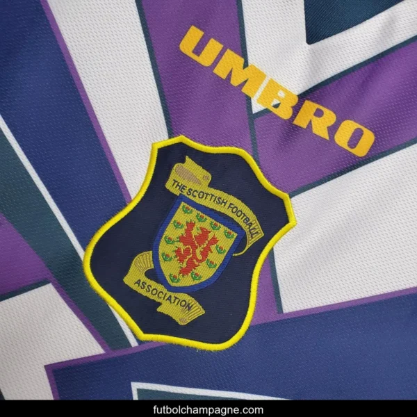 Retro Scotland 94_96 White Soccer Jersey - Image 3