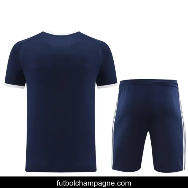 24_25 Adidas Original Navy Short Sleeve Jersey+Shorts - Image 2