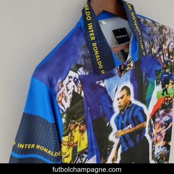 Retro Inter Milan 97_98 Ronaldo Shirt - Image 2