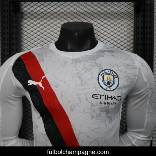 Player Version 25_26 Manchester City Away Long Sleeve Jersey - Image 2