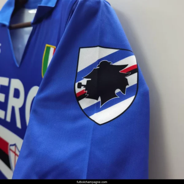 Retro 91_92 Sampdoria Home Jersey - Image 3