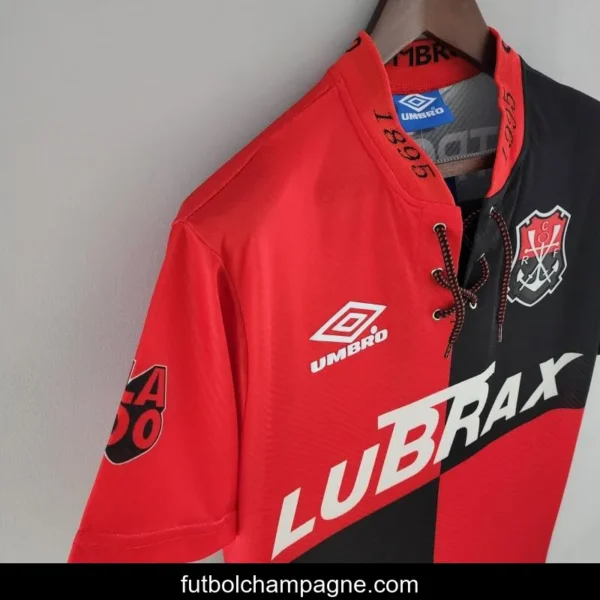 Retro 1994 Flamengo 100th Anniversary Edition Home Soccer Jersey - Image 2