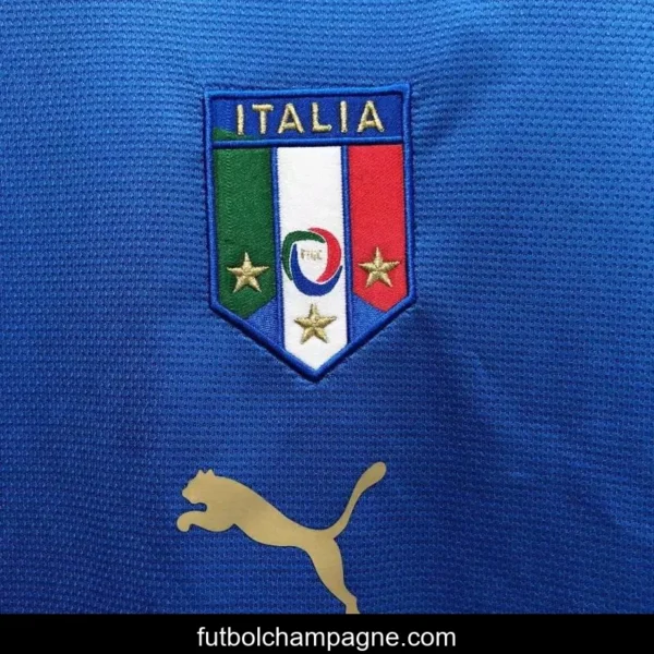 Retro 2006 Italy Home Soccer Jersey - Image 2