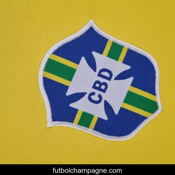 Retro Brazil 1970 Home Soccer Jersey - Image 2