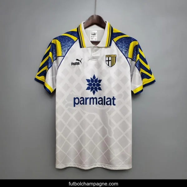 Retro Parma 95_97 White Soccer Jersey - Image 4