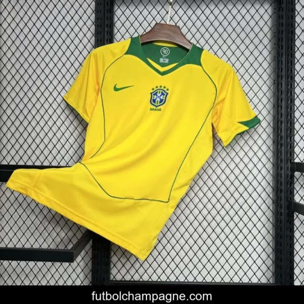 Retro 2004 Brazil Home Jersey - Image 3