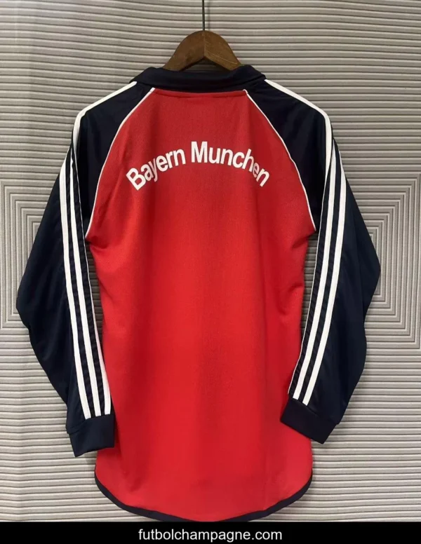 Retro 01_02 Bayern Munich Home Long Sleeve Jersey - Image 2