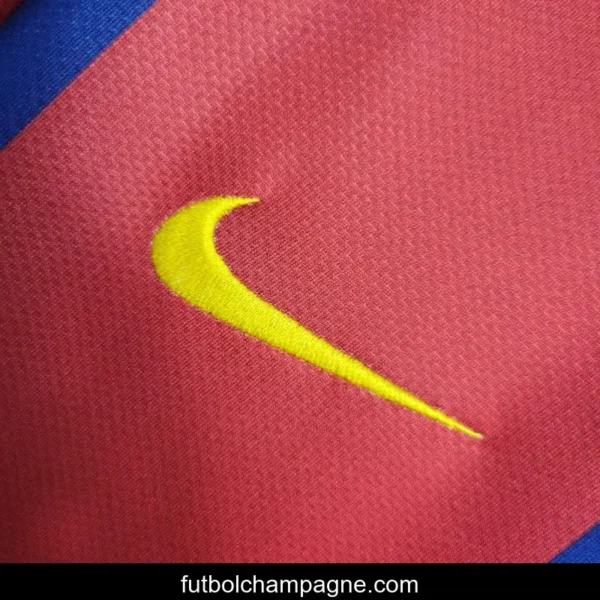 Retro 07-08 Barcelona Home Soccer Jersey - Image 3