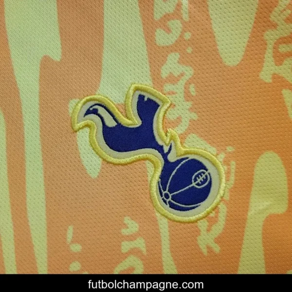 24_25 Kids Tottenham Hotspur Yellow Goalkeeper Jersey - Image 2