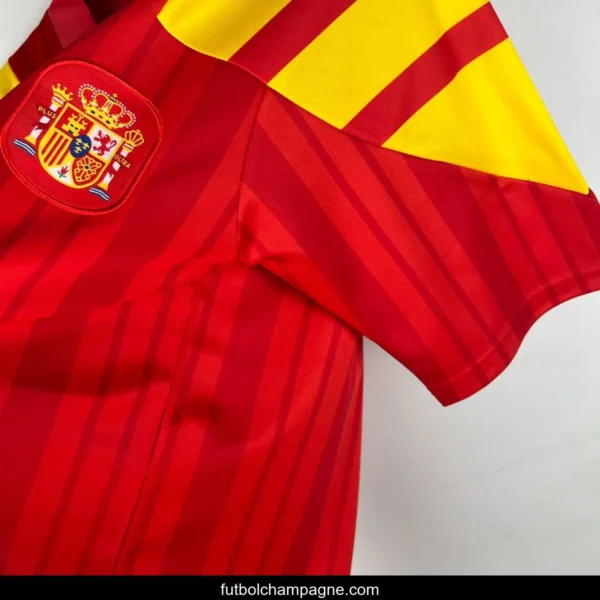 Retro 1992_94 Spain Home Jersey - Image 3