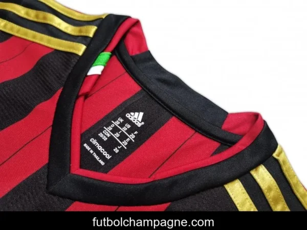 Retro Kids 2013_14 AC Milan Home Soccer Jersey - Image 2
