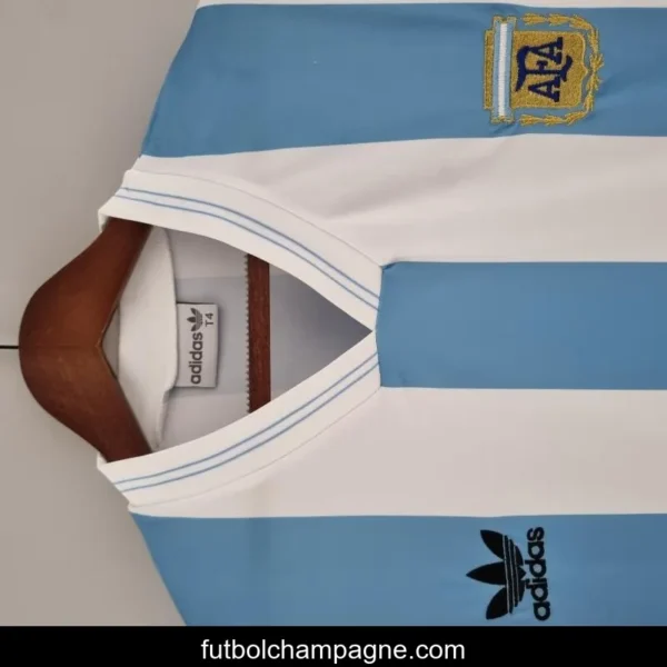Retro Argentina 1993 Home Soccer Jersey - Image 2