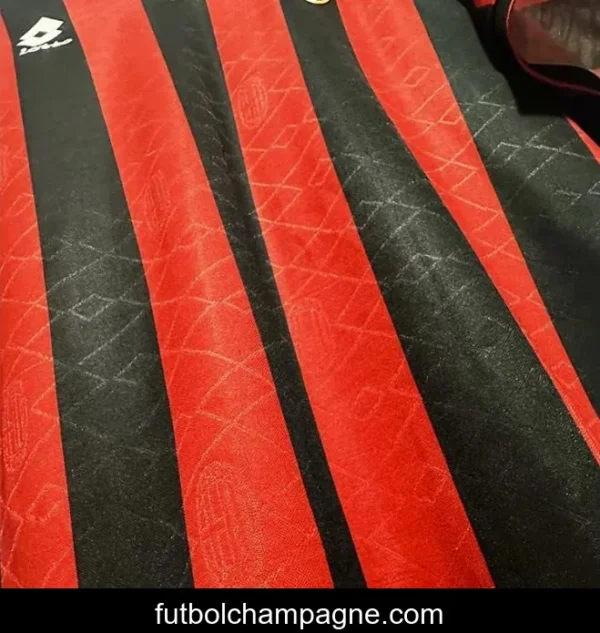 Retro 93_94 AC Milan Home Champion League Jersey With Patches - Image 2