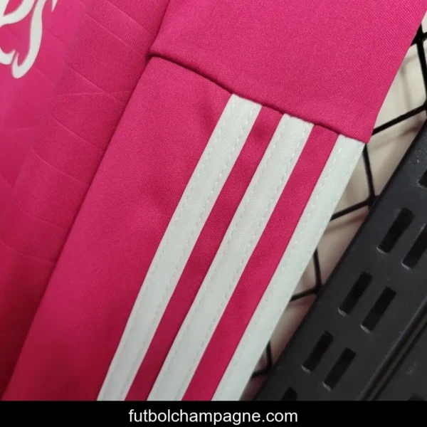 Retro 14-15 Long Sleeve Real Madrid Away Pink Jersey - Image 2