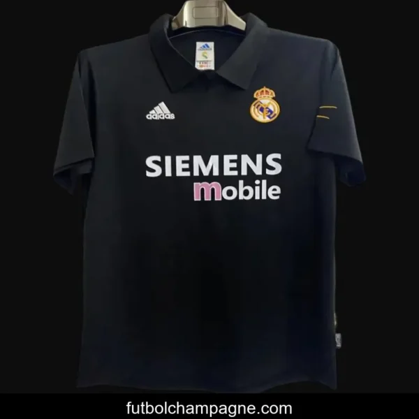 Retro 02_03 Real Madrid Black Century Jersey - Image 2