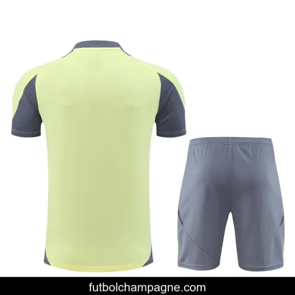24_25 Juventus Yellow Short Sleeve Jersey+Shorts - Image 3
