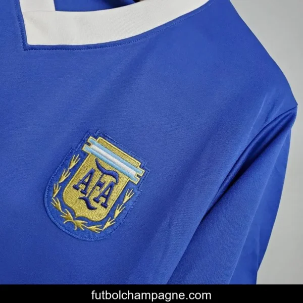 Retro Argentina 1986 away Soccer Jersey - Image 2