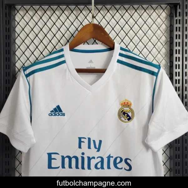 Retro 17_18 Real Madrid Home Jersey - Image 4