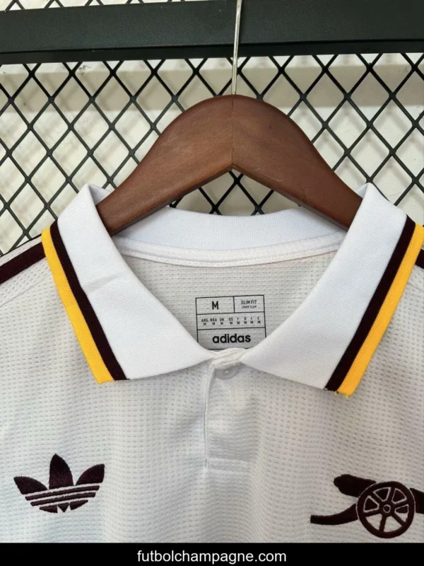 25_26 Arsenal Away White Jersey - Image 4