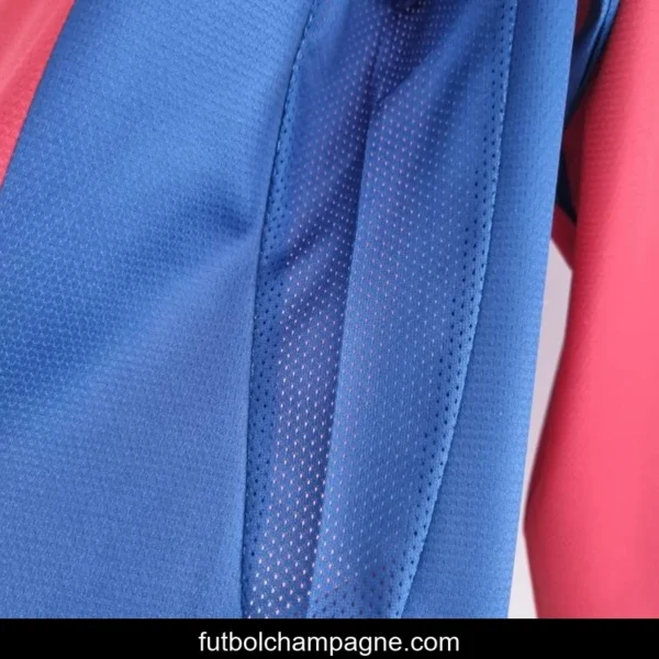 Retro 10_11 Barcelona Long Sleeve Home Soccer Jersey - Image 3