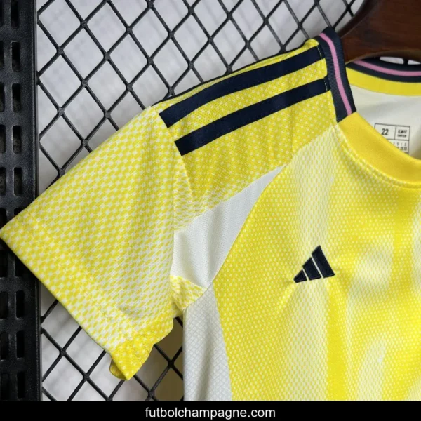 24_25 Kids Juventus Away Yellow Jersey - Image 2
