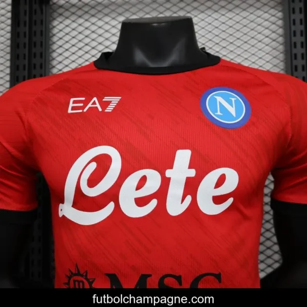 Player Version SSC Napoli Face Game Pierluigi Gollini Goalkeeper Jersey - Image 5
