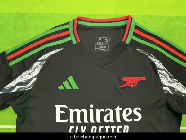 24_25 Arsenal Away Black Jersey - Image 3