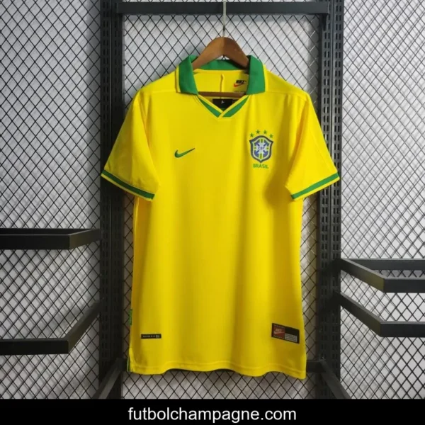 Retro 1997 Brazil Home Jersey - Image 3