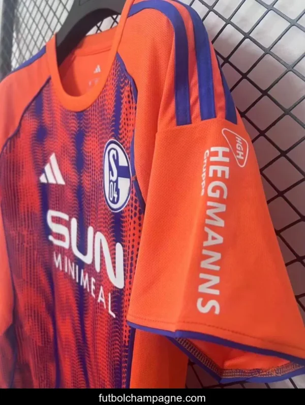 25_26 Schalke 04 Third Orange Jersey - Image 2