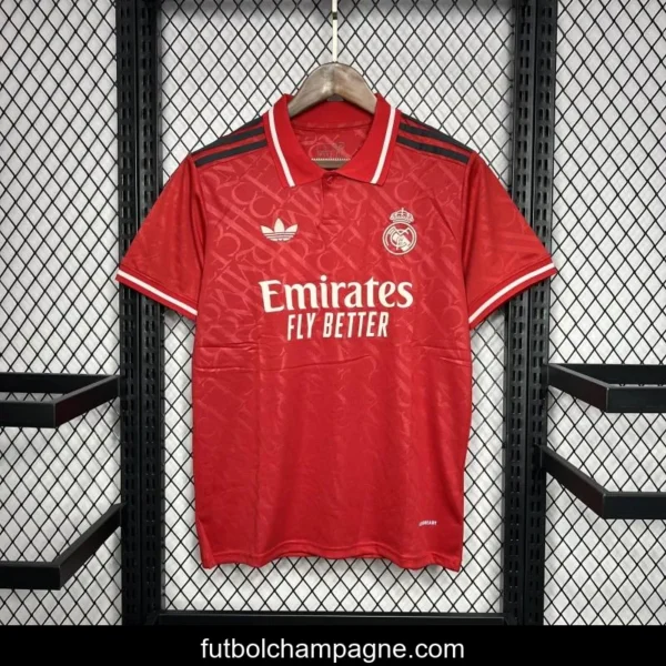 24_25 Real Madrid Red Jersey - Image 2