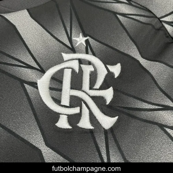24_25 Womens Flamengo Third Black Jersey NO Sponsor - Image 2