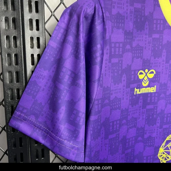 24_25 Malaga Purple Pre-match Training Jersey - Image 3