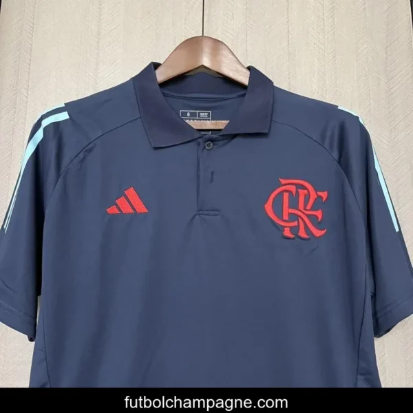 25_26 Flamengo Dark Blue POLO Jersey S-XXXXL - Image 2