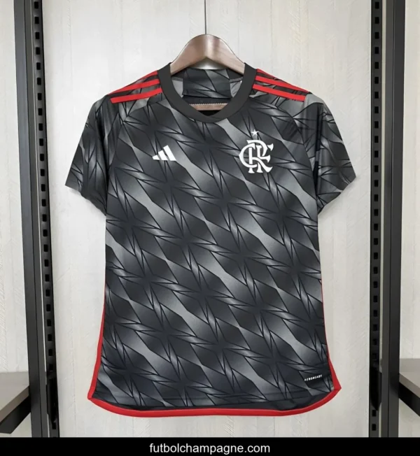 24_25 Womens Flamengo Third Black Jersey NO Sponsor - Image 3