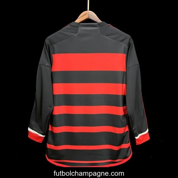 24_25 Flamengo Home Long Sleeve Jersey - Image 2