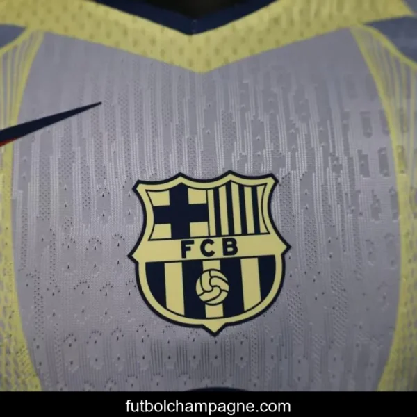 Player Version 25_26 Barcelona Light Blue with Geometric Pattern Jersey - Image 3