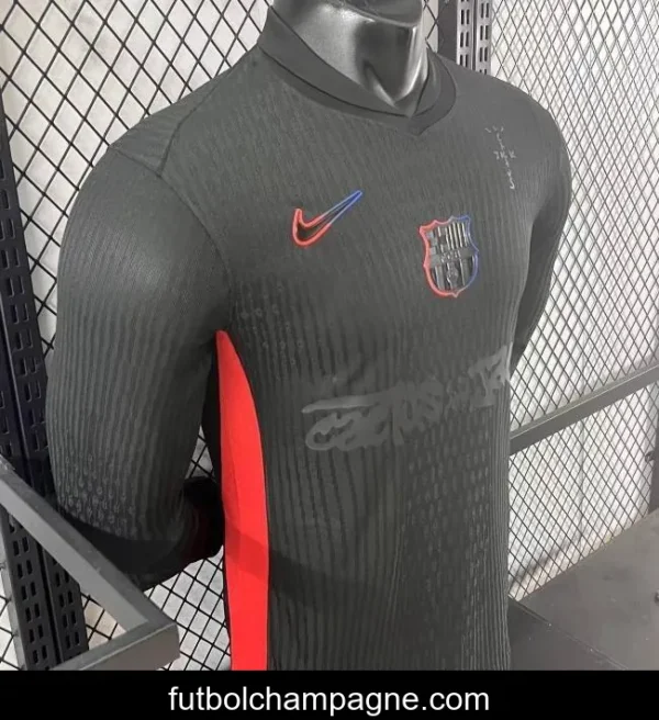 Player Version 24_25 Barcelona x Travis Scott Away Long Sleeve Jersey - Image 2