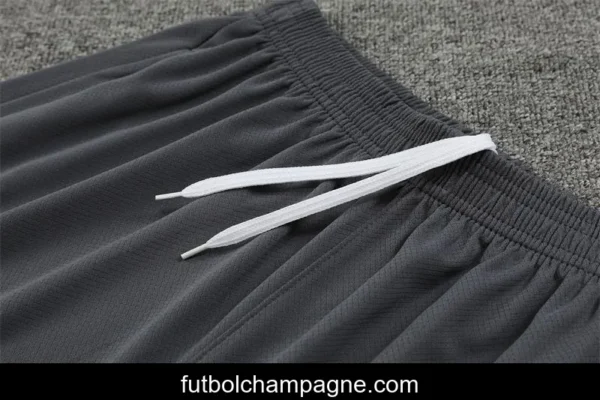 24_25 PSG Grey Short Sleeve Jersey+Shorts - Image 2